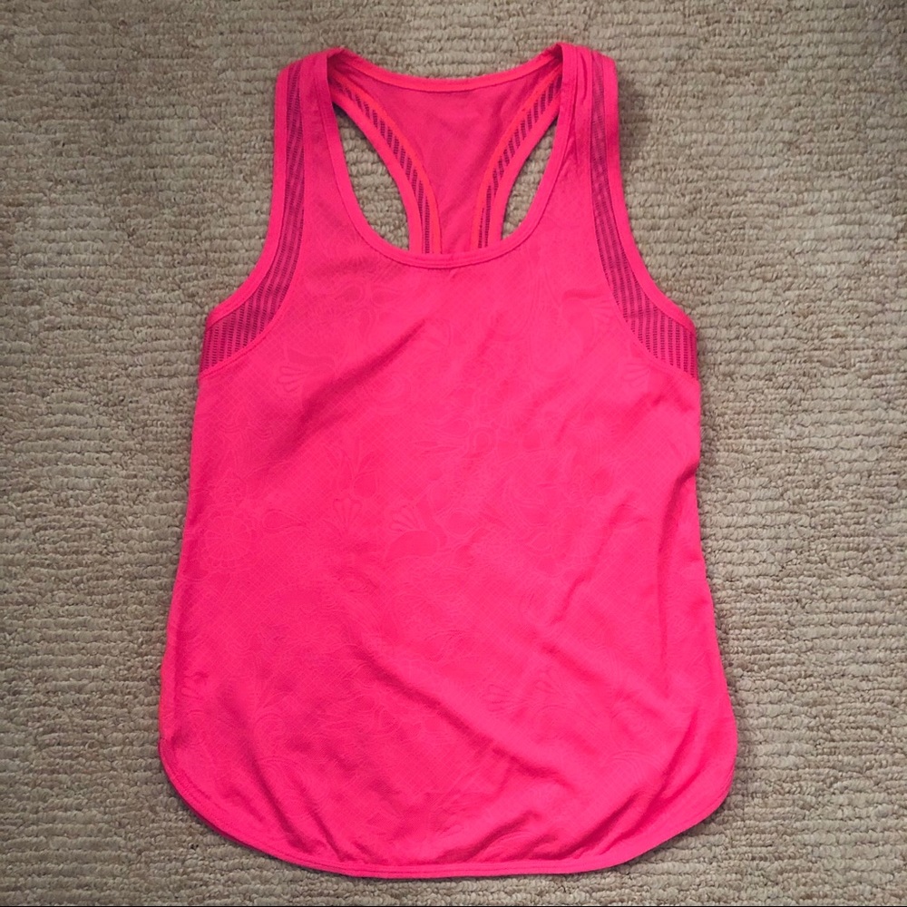 Lorna Jane Pink Jacquard Tank in S